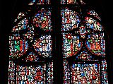 Paris Sainte-Chapelle 09 The Holy Chapel - The Stained Glass Windows Depict Bible Scenes 